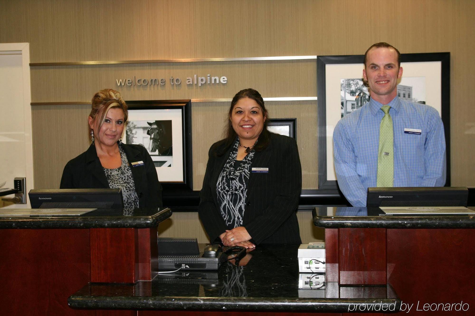 Hampton Inn Alpine Interiør bilde